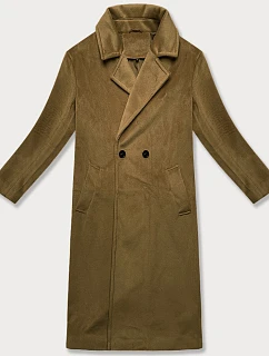 Dámsky oversize prechodný kabát J Style Beige (11Z8161)