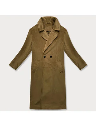 Dámsky oversize prechodný kabát J Style Beige (11Z8161)