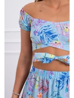 Modrá kvetinová sada