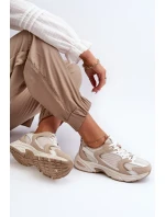 Béžové dámske tenisky športové topánky Kildia