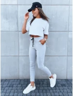 Dámske športové nohavice VELVET SKY light grey FashionStreet UY1628 Dámske športové nohavice VELVET SKY light grey FashionStreet UY1628