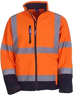 Yoko HVK 09 Hi-Vis softshellová bunda 79.VK09 hi vis oranžová/námornícka modrá Yoko HVK 09 Hi-Vis softshellová bunda 79.VK09 hi vis oranžová/námornícka modrá