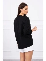 Americká dievčenská grafická blúzka čierna S/M - L/XL Americká dievčenská grafická blúzka čierna S/M - L/XL