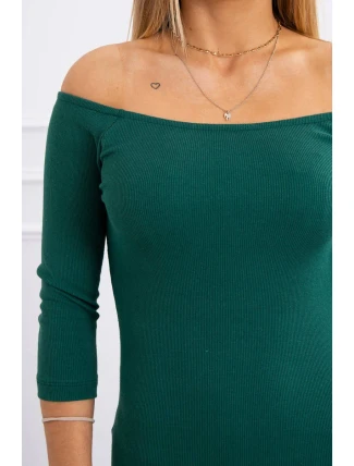 Pruhované vypasované šaty tmavo zelené Pruhované vypasované šaty tmavo zelené