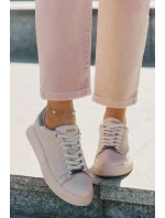 Sneakersy Damskie Z Eko Skóry Big Star RR274259 Beżowe