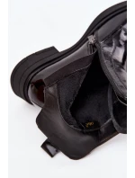 Dámske lakované čižmy D&A MR52-108 Black Dámske lakované čižmy D&A MR52-108 Black
