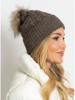 Dámska čiapka AT CZ 173501 tmavo hnedá Dámska čiapka AT CZ 173501 tmavo hnedá