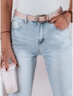 Dámske džínsové nohavice slim fit s opaskom SLIMLOVE FashionStreet UY2346