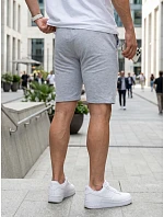 Pánske teplákové šortky so šnúrkou, svetlosivé, FashionStreet SX2621 Pánske teplákové šortky so šnúrkou, svetlosivé, FashionStreet SX2621
