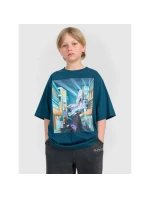 Chlapčenské tričko nadrozmernej veľkosti s potlačou 4F 4FJRAW25TTSHM3061-46S