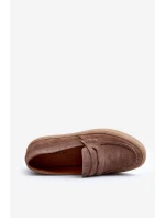Pánske semišové mokasíny Zazoo 1574 Dark Beige Pánske semišové mokasíny Zazoo 1574 Dark Beige