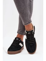 Zamszowe Sneakersy Damskie Vinceza 14029 Czarne