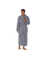 Unisex župan Lilly a JACK extra so šálovým golierom - 2120 5456 modrošedá - Vestis Unisex župan Lilly a JACK extra so šálovým golierom - 2120 5456 modrošedá - Vestis