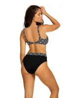 Dámske dvojdielne plavky Barbados 2 S940BA2-2 čierne so vzorom - Self Dámske dvojdielne plavky Barbados 2 S940BA2-2 čierne so vzorom - Self