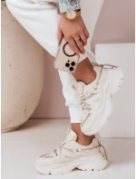 Dámske tenisky na hrubšej podrážke NEWMOVE beige FashionStreet ZY0589