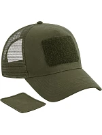 Beechfield B 641 5-panelová čiapka „Removable Patch Trucker“ 53.0641 vojenská zelená Beechfield B 641 5-panelová čiapka „Removable Patch Trucker“ 53.0641 vojenská zelená