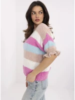 Jumper MI SW 1903.94 bielo-ružový Jumper MI SW 1903.94 bielo-ružový