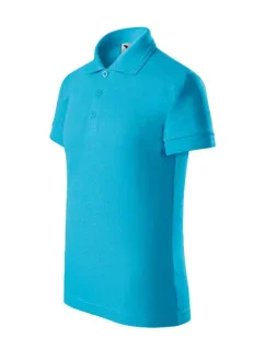Tričko Pique Polo tyrkysové