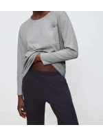 Dámske pyžamové súpravy PK 01 LSL X - GRAY - sivá M034 - TRIUMPH