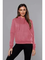Cukrovo ružová dámska tepláková mikina (W02-58)