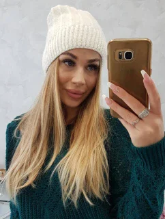 Fleecová čiapka Anna K238 ecru