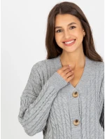 Dámsky sveter LC SW 8008 sivý