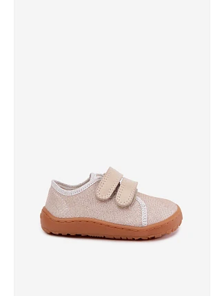 Detské barefootové papuče Froddo Canvas G1700440-1 Zlaté Detské barefootové papuče Froddo Canvas G1700440-1 Zlaté