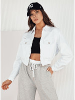 BLIRNA dámska džínsová bunda biela Dstreet TY4165
