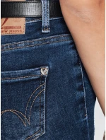 Dámske skinny džínsy námornícka modrá FashionStreet UY2817