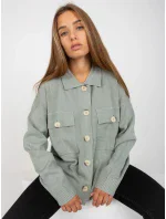 Dámsky sveter D90039W90818A3 svetlo zelený