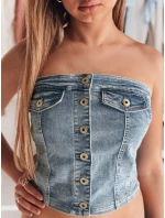 Dámsky korzetový top GORSETORA modrý FashionStreet RY2826