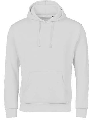 Tee Jays TJ 5152 Mikina s kapucňou z hrubej bavlny „Unlabeled“ 18.5152 biela