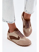 Dámske kožené semišové barefoot tenisky Zazoo N1400 v béžovej farbe Dámske kožené semišové barefoot tenisky Zazoo N1400 v béžovej farbe