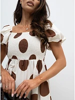 Šaty IR SK LD2575 4.15 bielo-hnedé