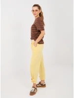 Nohavice MI SP P6224.71 svetložltá