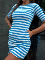 TW SK 2092 šaty.83P biela a modrá