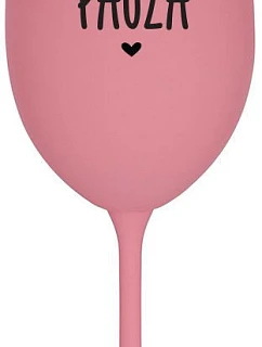 MAMINSKÁ PAUZA - ružový pohár na víno 350 ml