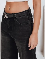 Dámske čierne džínsy balónového strihu FashionStreet UY2741