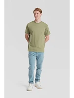 Tričko Fruit of the Loom Pure Cotton T z hrubej bio bavlny 16.1362 tmavá slivka