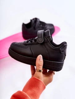 Detská športová obuv so suchým zipsom Black Elike