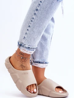 Dámske ľahké penové papuče Big Star LL274593 Beige