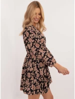 Šaty DHJ SK 19861 7.94 čierno-béžové