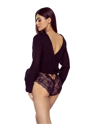 Salma 5022 Čierny spodný diel plaviek - Lapinee