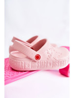 Detské ľahké papuče Kroks Big Star II375007 pink
