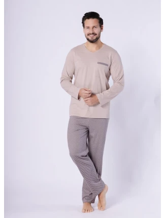 Hotberg 1752 Santa Claus pyžamo dĺžka/r M-2XL