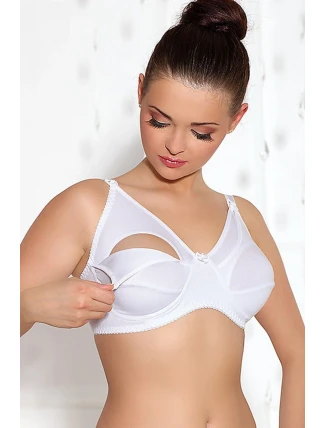 Dámska dojčiace podprsenka Matka white - JARPOL