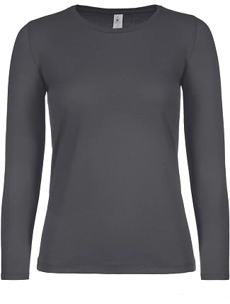 B&C #E150 LSL /women Dámske tričko s dlhým rukávom 01.006T tmavošedé B&C #E150 LSL /women Dámske tričko s dlhým rukávom 01.006T tmavošedé