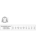 B&C #Hoodie Pánska mikina s kapucňou 01.U03W heather navy