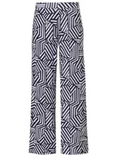 Dámske plážové nohavice 56221-228-7 modro-biele - Pastunette