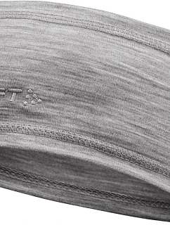 Craft Corporate Essence Wool Headband Čelenka z merino vlny 81.6633 šedá melírovaná